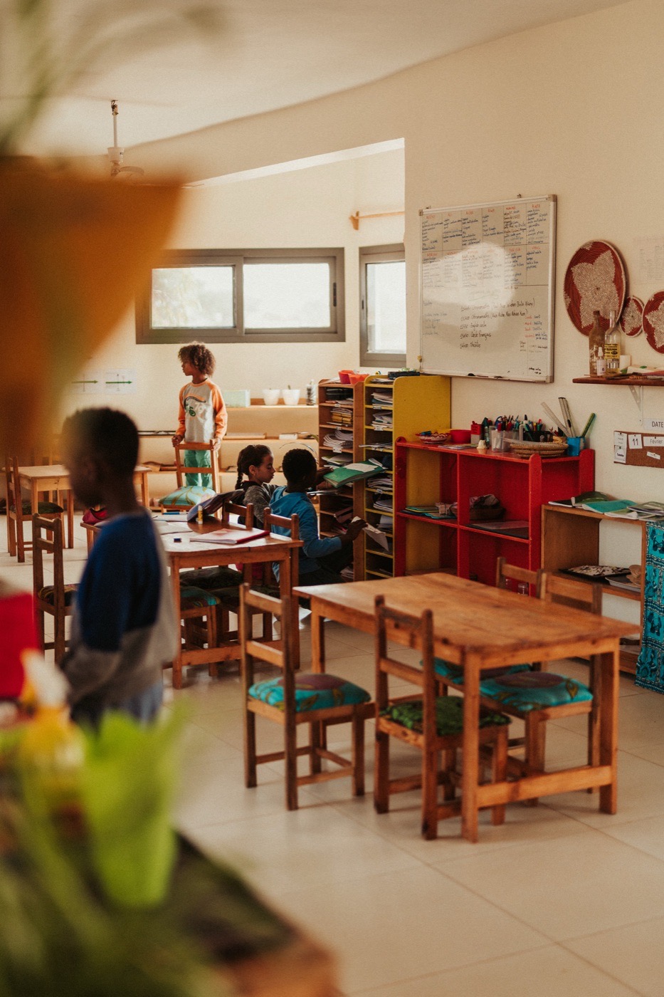 Vue de la salle élémentaire en activité libre